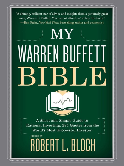Title details for My Warren Buffett Bible by Robert L. Bloch - Available
